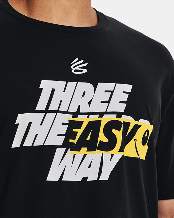 Camiseta de manga corta Curry Three Easy para hombre, Black, pdpMainDesktop image number 3